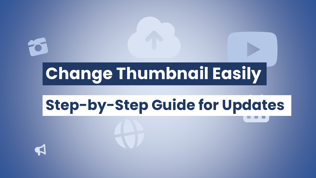 Step-by-step to update youtube thumbnail